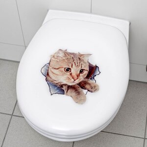 Samolepky na WC doštičku Mačky, súprava 2 ks