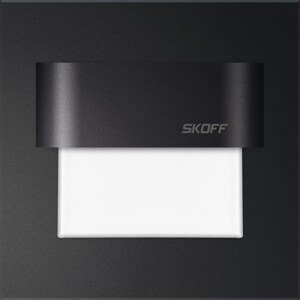 LED nástenné svietidlo Skoff Tango čierna neutrálna biela 230V MA-TAN-D-N