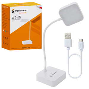 LED USB noční lampa, bílá, 35 cm