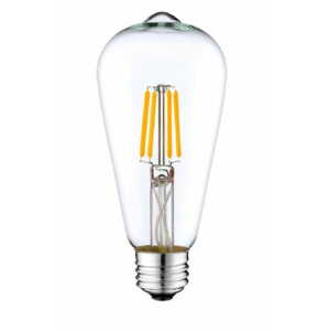 Dekorativní LED žárovka E27 6W ST64 teplá bílá