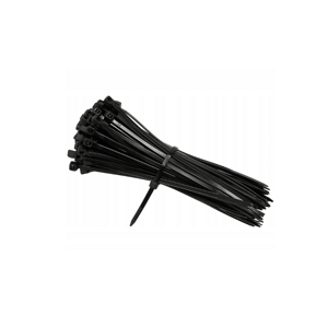 Plastové stahovací pásky 4,6x250mm 100ks černé