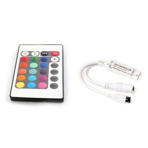 Dálkový IR ovladač k RGB LED pásku - 24 tlačítek