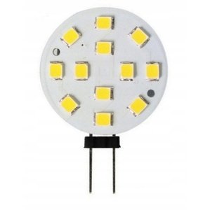 LED žárovka G4 - 12V - 3W - 270 lm - SMD talířek - studená bílá