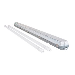 Svítidlo CARLO + 2x LED trubice  - T8 - 120cm - 18W - teplá bílá - SADA