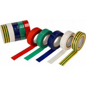 10x PVC izolační barevná páska 19mmx0,13mm 20m