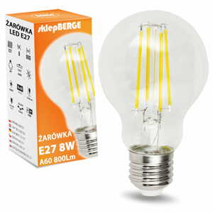 LED žárovka E27 A60 8W neutrální bílá