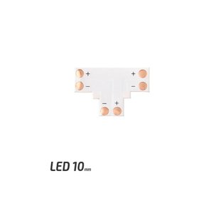 Spojka pro LED pásky - T - CN17 - 10mm - 2pin - SMD 5050, 5630, 5730