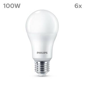 Philips LED E27 13W 1 521lm 2 700 K matná 6 ks