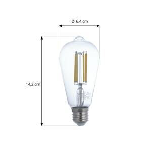 Smart LED E27 ST64 7W WLAN číra tunable white