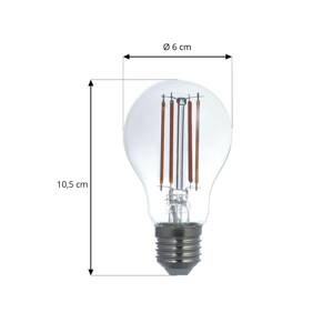 Smart LED filament dymová sivá E27 A60 WLAN 4,9W