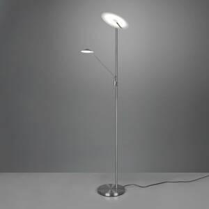 LED lampa Brantford, lampa na čítanie nikel matná
