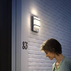 Vonkajšie nástenné svietidlo Philips LED Petronia UE, senzor