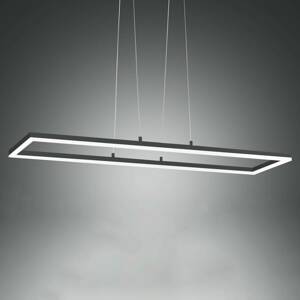 Stropné LED svietidlo Bard 92x32 cm antracit