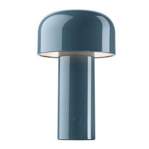 FLOS Bellhop stolová LED lampa, sivo-modrá