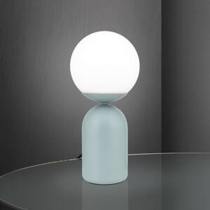 Stolová lampa Stanley, svetlozelená, výška 32 cm, keramika/sklo