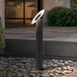 Arcchio LED svetlo na chodník Tovio, antracit, Ø24cm