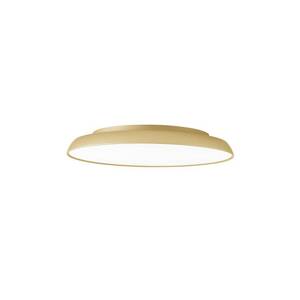 Stropné LED svetlo Art, Ø 30 cm, krémovo-zlatá, kov