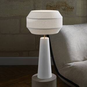 MARKET SET Stolová lampa Cosiness, 85 cm, biela, kov/textil