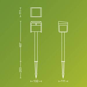 Philips LED solárne svietidlo Ezra UE, plast, IP44