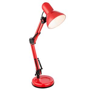Stolová lampa Famous s tromi kĺbmi, červená