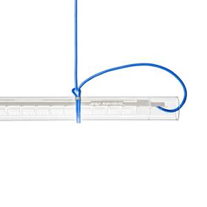 Ingo Maurer Tubular závesné LED, biele/modré