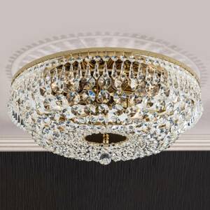 SHERATA – okrúhle stropné svietidlo zlaté 45 cm