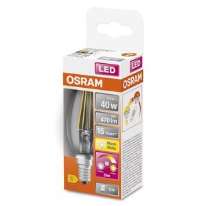 OSRAM LED žiarovka E14 4W GLOWdim číra