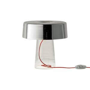 Prandina Glam stolová lampa 48 cm číra/zrkadlová
