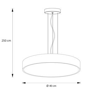 Arcchio Vanida LED závesné svietidlo, biela, 40 cm