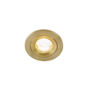Moderné zápustné bodové svietidlo zlaté okrúhle IP44 - Xena