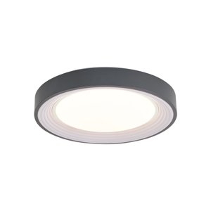 Moderné stropné svietidlo sivé s bielou farbou 38 cm vrátane LED stmievateľné - Kanton