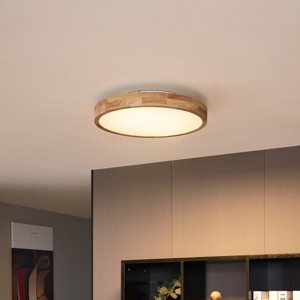 Škandinávske stropné svietidlo drevené 50 cm vrátane LED stmievateľné - Pecker