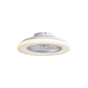 Stropný ventilátor biely 48,5 cm vrátane LED stmievateľný s diaľkovým ovládaním - Clemo