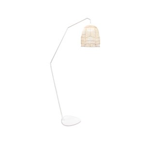 Vonkajšia stojaca lampa biela vrátane nabíjateľného LED IP54 s diaľkovým ovládaním - Santorini