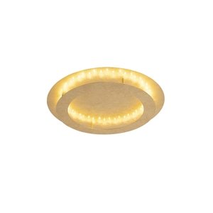 Stropná lampa v štýle art deco zlatá / mosadz 50 cm vrátane LED - Belle